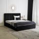 Ліжко двоспальне оксамитове 160x200 MEBEL ELITE MARI Velvet Чорний фотографія