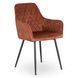 Стул бархатный MEBEL ELITE BRESSO Velvet Рыжий фотография