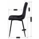 Стул бархатный MEBEL ELITE PERU Velvet, Черный