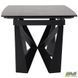 Стіл розкладний Vincent black AMF 160(240)X90 сeramics Calacatta nero