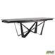 Стіл розкладний Vincent black AMF 160(240)X90 сeramics Calacatta nero