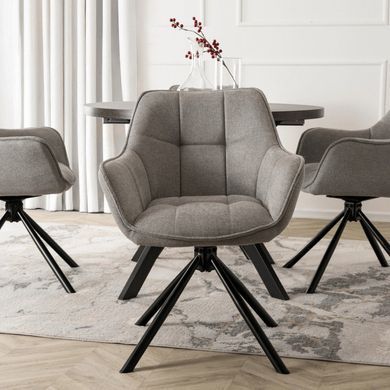 Стул поворотный MEBEL ELITE PEONY 2 Серый фотография
