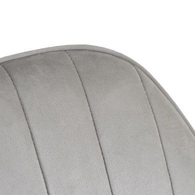 Стул офисный поворотный бархатный MEBEL ELITE TOM Velvet Серый фотография