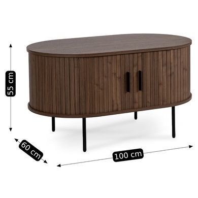 Журнальний столик MEBEL ELITE HEATHER Горіх фотографія