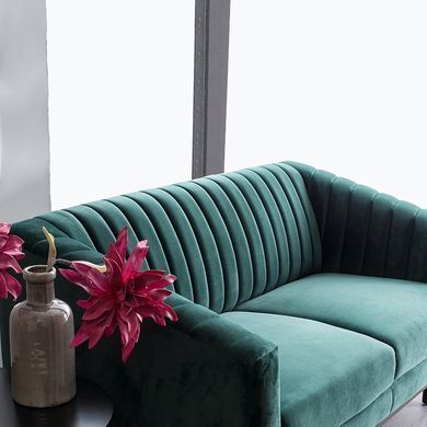 Софа ASPREY Velvet 2 Signal Зеленый ** фотография