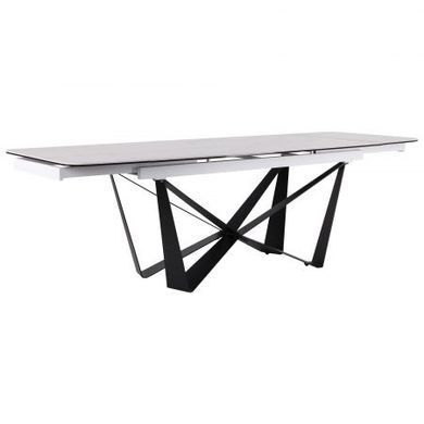 Стол раскладной Vincent black AMF 160(240)X90 сeramics Tatuario bianco фотография