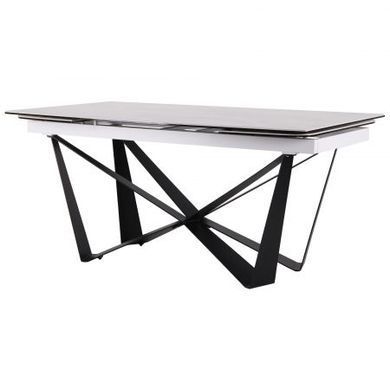 Стол раскладной Vincent black AMF 160(240)X90 сeramics Tatuario bianco фотография