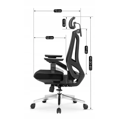 Стул офисный вращающийся MEBEL ELITE WILLY Черный фотография