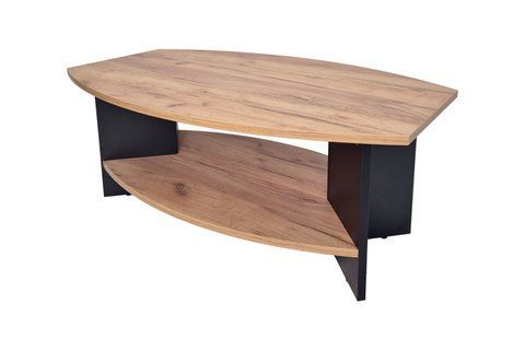 Журнальный столик T5 CD Intarsio 100x60 Дуб Крафт Золотой/Черный фотография