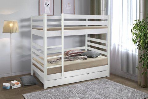 Кровать Засоня двухэтажная Микс Мебель 900*2000, белый фотография