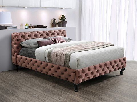 Кровать HERRERA VELVET Signal 160x200 Античная Роза фотография