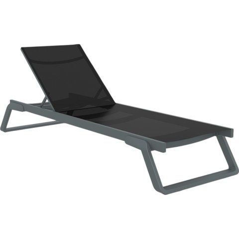 Шезлонг Siesta Onto Tropic Dark Grey Black