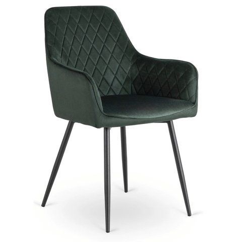 Стул бархатный MEBEL ELITE BRESSO Velvet Зеленый фотография