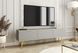 Тумба під телевізор Perfect Home Оро / Oro 3-дверна з золотими ніжками RTV175 Сірий фотографія