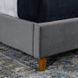 Ліжко оксамитове MEBEL ELITE DENNIS Velvet 90x200 Темно Сірий