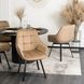 Стул поворотный бархатный MEBEL ELITE LUNA Velvet Бежевый