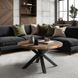 Журнальный столик MEBEL ELITE LINCOLN 80x80&nbsp;Дуб рустик Черный