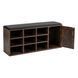 Тумба для обуви MEBEL ELITE ARYA 110 см рустикальный дуб/черный