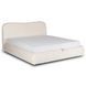 Кровать двуспальная MEBEL ELITE BRISTOL 160x200 см Кремовая фотография