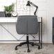 Стілець офісний поворотний оксамитовий MEBEL ELITE LUCY Velvet Сірий