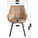 Стул поворотный бархатный MEBEL ELITE LUNA Velvet Бежевый