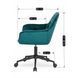 Стул офисный поворотный бархатный MEBEL ELITE MILAN 2 Velvet Бирюзовый / Черный