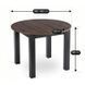 Стол раскладной круглый MEBEL ELITE HARRY 102(142)х102 см Орех