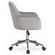 Стул офисный поворотный бархатный MEBEL ELITE TOM Velvet Серый
