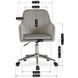 Стул офисный поворотный бархатный MEBEL ELITE TOM Velvet Серый