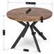 Стіл розкладний круглий MEBEL ELITE LUKAS 100(250)х100 см Дуб рустик