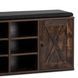 Тумба для обуви MEBEL ELITE ARYA 110 см рустикальный дуб/черный