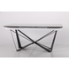 Стол раскладной Vincent black AMF 160(240)X90 сeramics Tatuario bianco