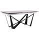 Стол раскладной Vincent black AMF 160(240)X90 сeramics Tatuario bianco