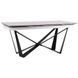 Стол раскладной Vincent black AMF 160(240)X90 сeramics Tatuario bianco