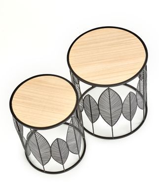 Журнальный столик FOLLA Halmar 40x45 Черный фотография