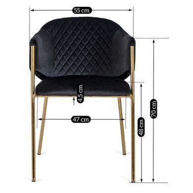 Стул MEBEL ELITE INNES Черный фотография