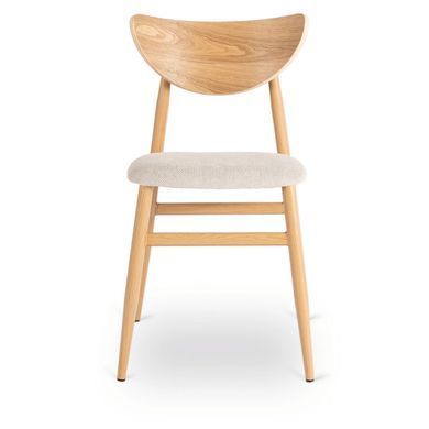 Стул MEBEL ELITE BRAGA Дуб/Беж фотография