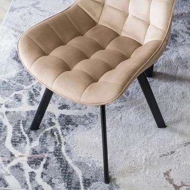 Стул бархатный MEBEL ELITE RICK Velvet, Бежевый фотография