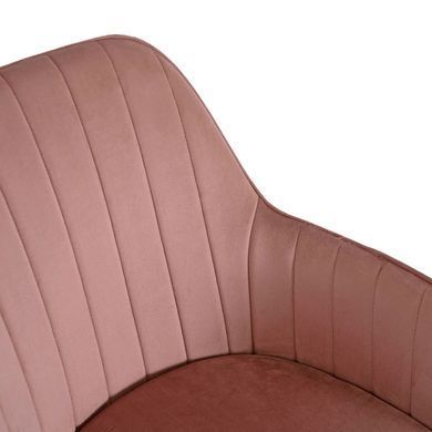 Стул офисный поворотный бархатный MEBEL ELITE TOM Velvet Розовый фотография