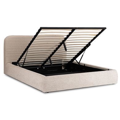 Кровать двуспальная MEBEL ELITE BRISTOL 160x200 см Беж фотография