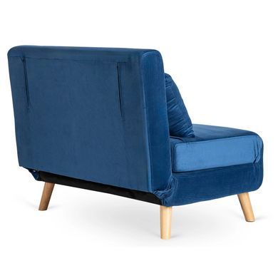 Диван розкладний MEBEL ELITE MARRY 2 Velvet Синій фотографія