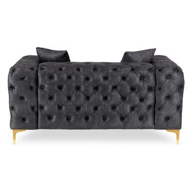 Диван MEBEL ELITE SORRENTO 2S Чорний фотографія
