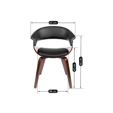 Стул MEBEL ELITE GARY Орех / Черный фотография