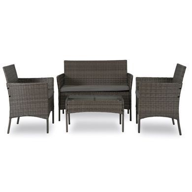 Комплект садових меблів MEBEL ELITE MISSISIPI Сірий