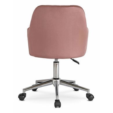 Стул офисный поворотный бархатный MEBEL ELITE TOM Velvet Розовый фотография