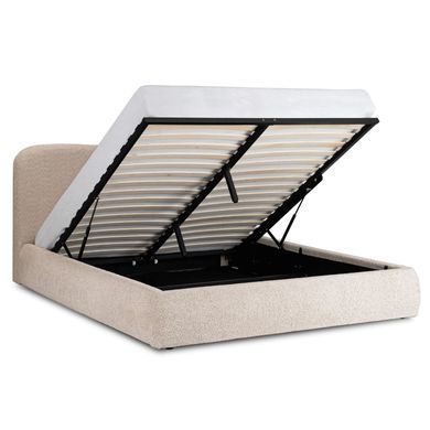 Кровать двуспальная MEBEL ELITE BRISTOL 160x200 см Беж фотография