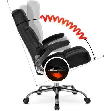 Стул офисный поворотный MEBEL ELITE LONDON ткань Черный фотография