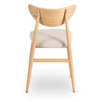 Стул MEBEL ELITE BRAGA Дуб/Беж фотография