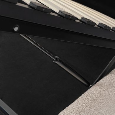 Кровать двуспальная MEBEL ELITE BRISTOL 160x200 см Беж фотография
