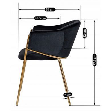 Стул MEBEL ELITE INNES Черный фотография